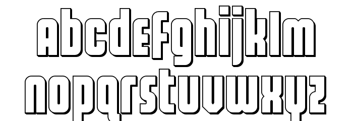 Homelander 3D Font LOWERCASE