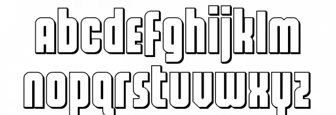Homelander 3D Font LOWERCASE