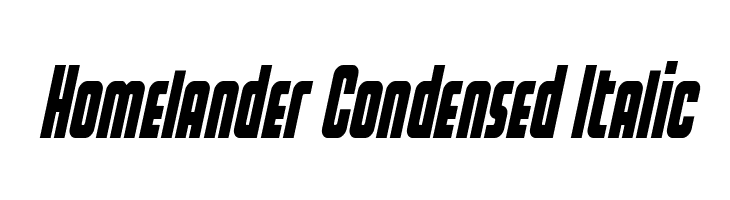 Homelander Condensed Italic  नि: शुल्क फ़ॉन्ट्स डाउनलोड