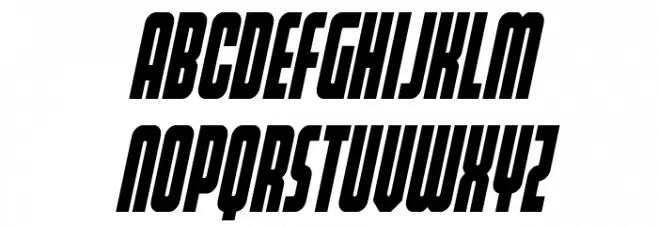 Homelander Condensed Italic Font Litere mari