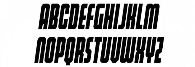 Homelander Condensed Semi-Ital Schriftart Groß