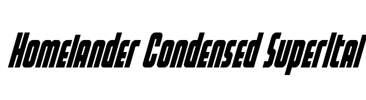 Homelander Condensed SuperItal  免费字体下载