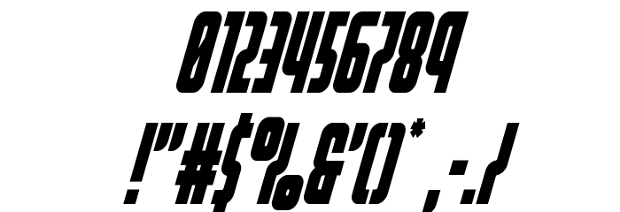 Homelander Condensed SuperItal Font OTHER CHARS