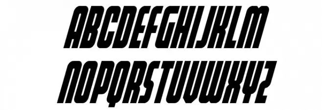 Homelander Condensed SuperItal Fonte MAIÚSCULAS