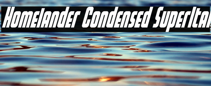 Homelander Condensed SuperItal Example 1