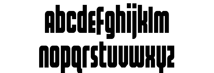 Homelander Condensed Font LOWERCASE