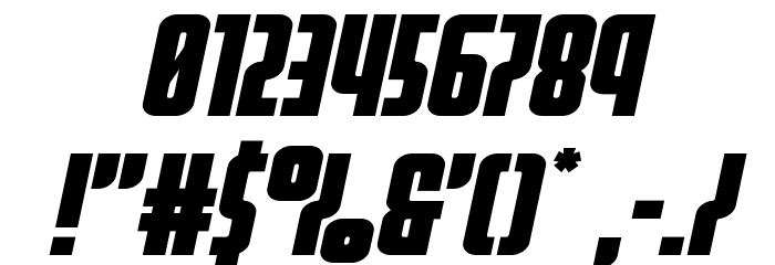Homelander Expanded Italic Font OTHER CHARS