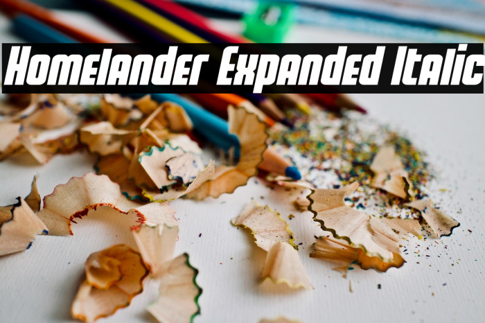 Homelander Expanded Italic Example 3