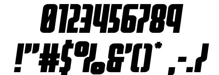 Homelander Expanded Semi-Ital Font OTHER CHARS