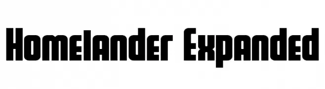 Homelander Expanded  Free Fonts Download
