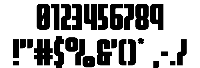 Homelander Expanded Font OTHER CHARS