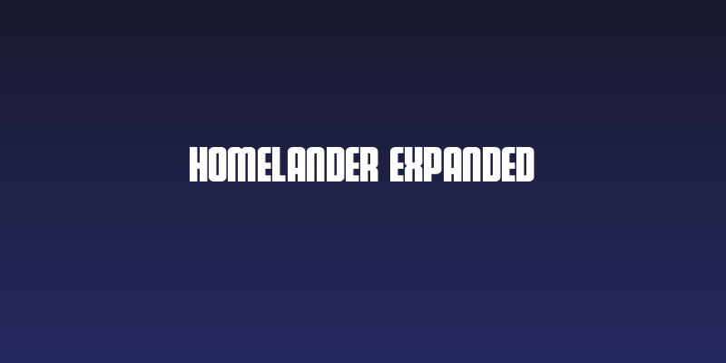 Homelander Expanded Social Header