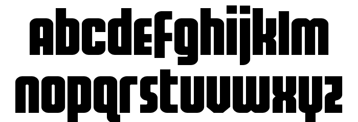 Homelander Expanded Font LOWERCASE