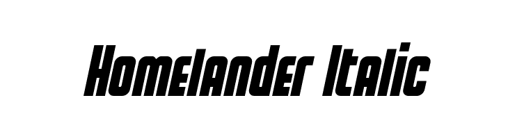 Homelander Italic  नि: शुल्क फ़ॉन्ट्स डाउनलोड
