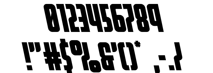 Homelander Leftalic Font OTHER CHARS