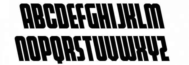 Homelander Leftalic Schriftart Groß