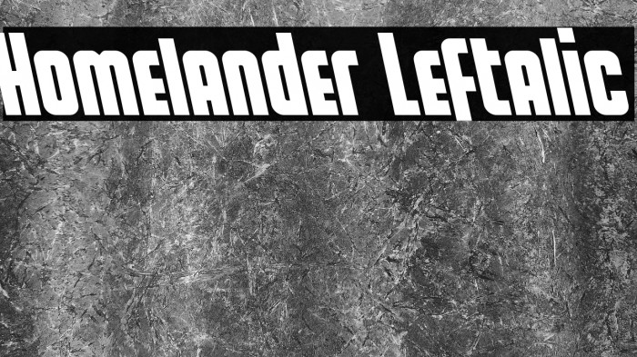 Homelander Leftalic Example 2