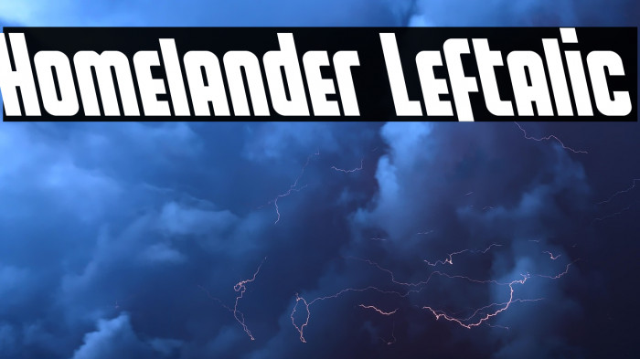 Homelander Leftalic Example 3