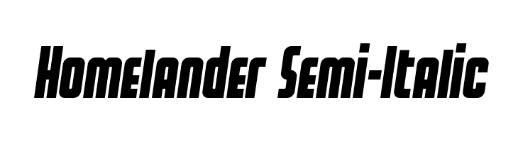 Homelander Semi-Italic  baixar fontes gratis