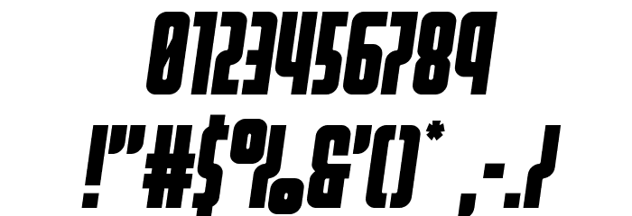 Homelander Semi-Italic Font OTHER CHARS