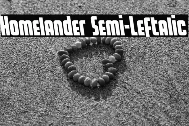 Homelander Semi-Leftalic Font examples