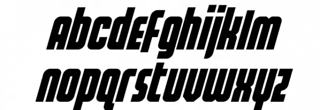 Homelander Super-Italic फ़ॉन्ट लोअरकेस