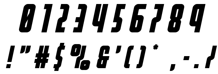 Homelander Title Italic Font OTHER CHARS