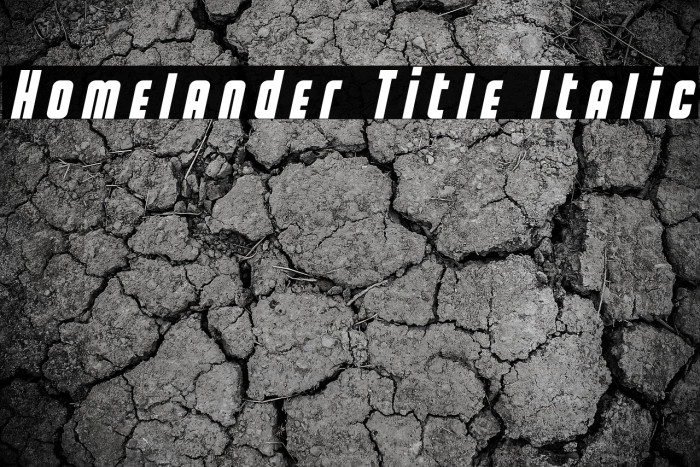 Homelander Title Italic Example 2