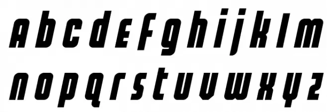 Homelander Title Italic Font Litere mici