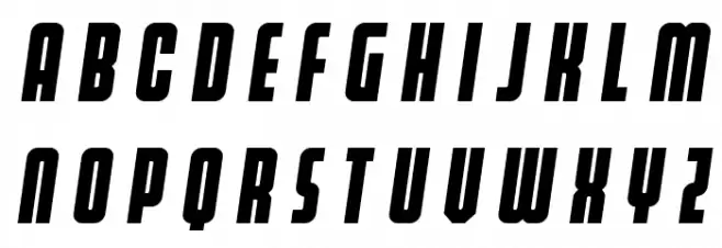 Homelander Title Semi-Italic Schriftart Groß