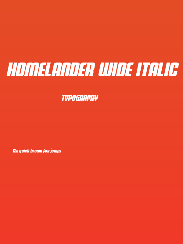 Homelander Wide Italic Poster