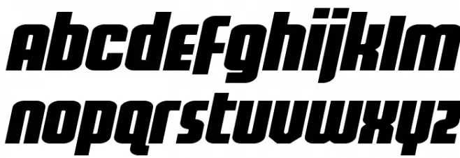 Homelander Wide Italic Fuentes MINÚSCULAS