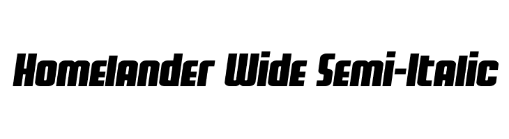 Homelander Wide Semi-Italic  Descarca Fonturi Gratis