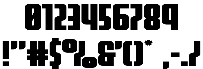 Homelander Wide Font OTHER CHARS