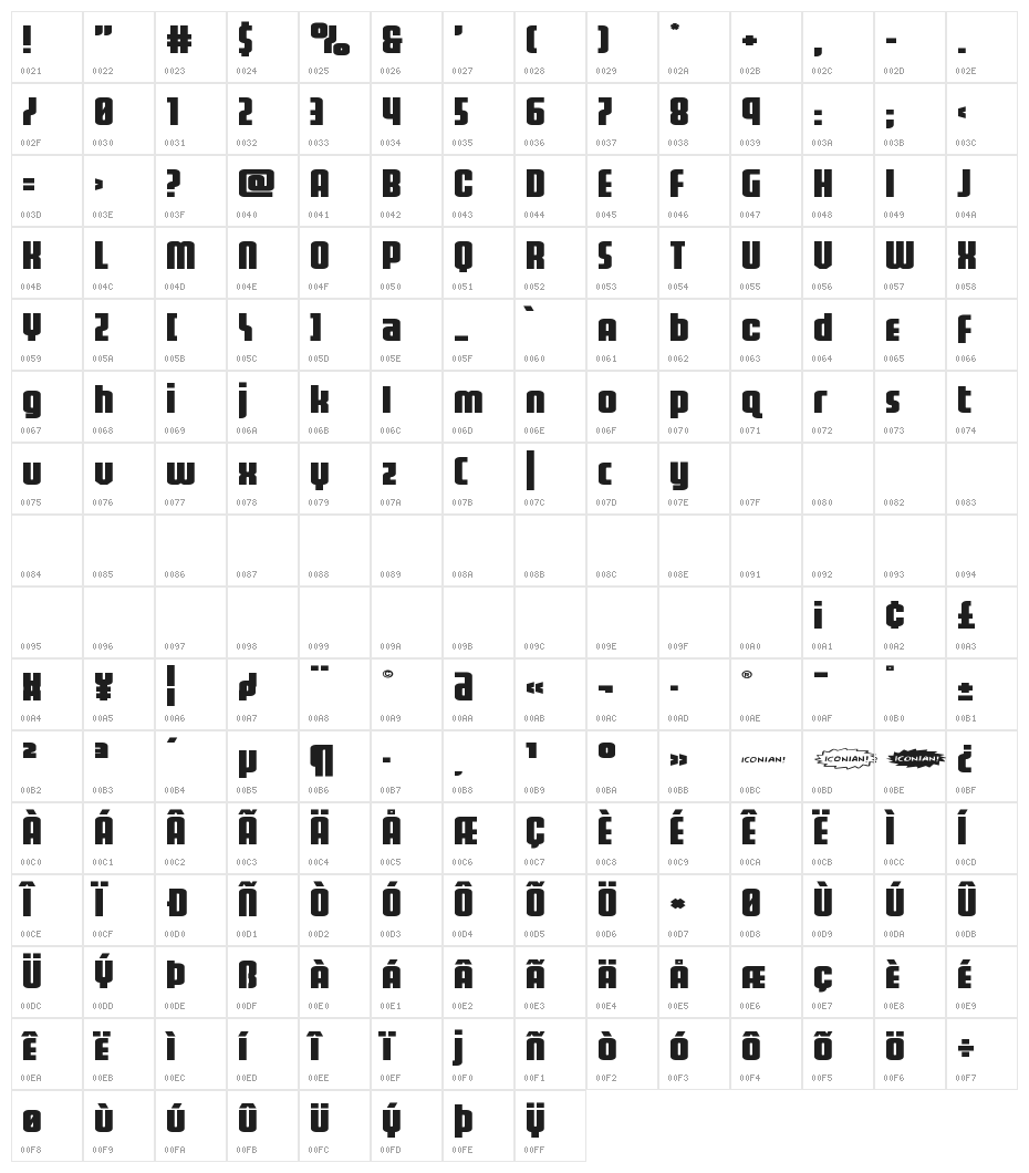 Homelander Wide Character Map
