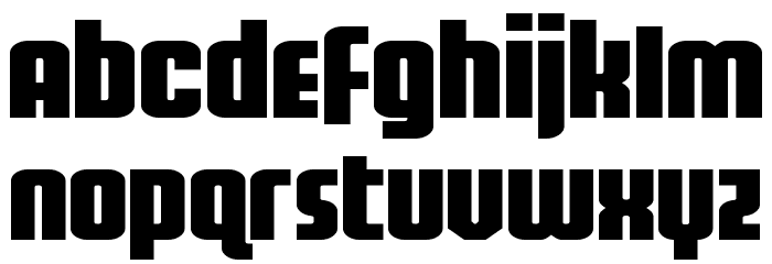 Homelander Wide Font LOWERCASE
