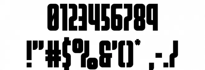 Homelander Font OTHER CHARS