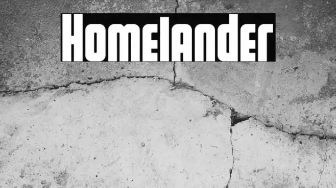 Homelander Font examples