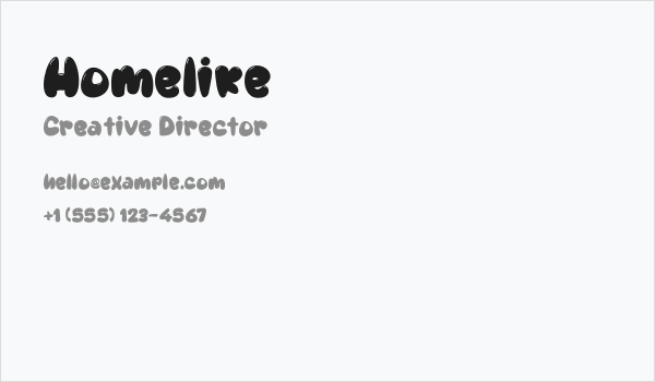Homelike Business Card