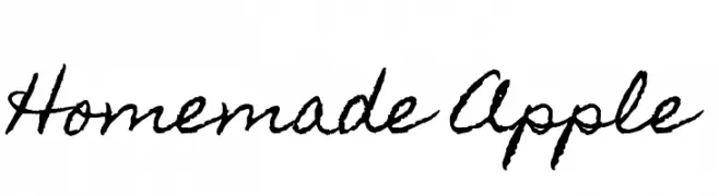 Homemade Apple  Free Fonts Download