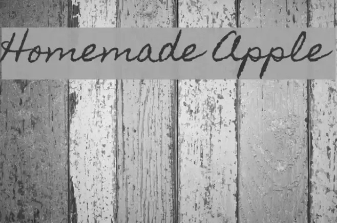Homemade Apple Font examples