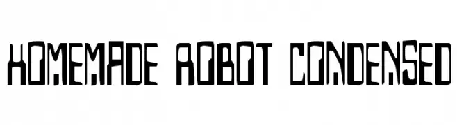Homemade Robot Condensed  Descarca Fonturi Gratis