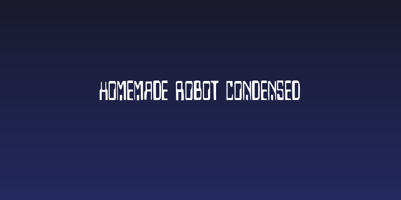 Homemade Robot Condensed Social Header