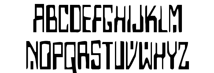 Homemade Robot Condensed Font LOWERCASE