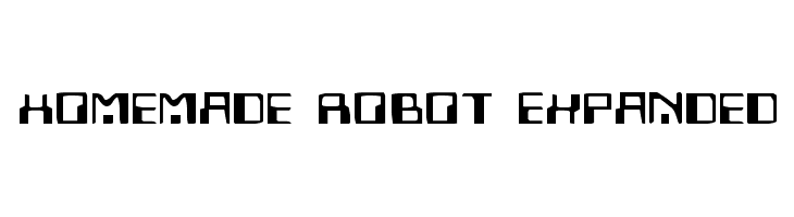 Homemade Robot Expanded  Frei Schriftart Herunterladen