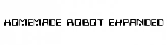 Homemade Robot Expanded  नि: शुल्क फ़ॉन्ट्स डाउनलोड
