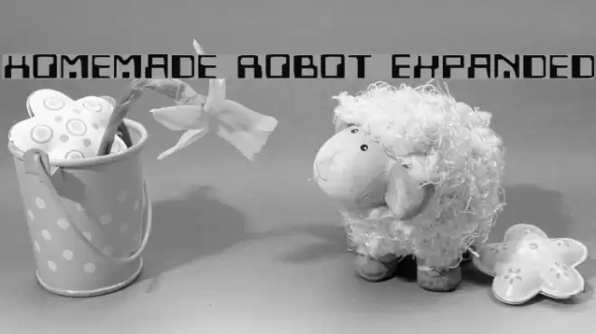 Homemade Robot Expanded Шрифта examples