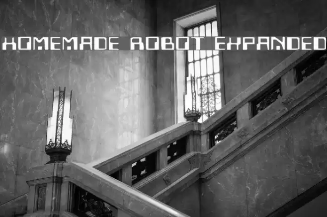 Homemade Robot Expanded Шрифта examples