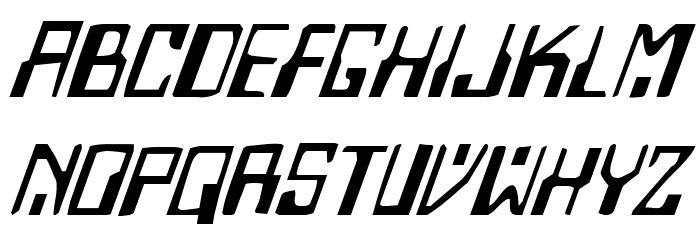 Homemade Robot Italic Шрифта строчной