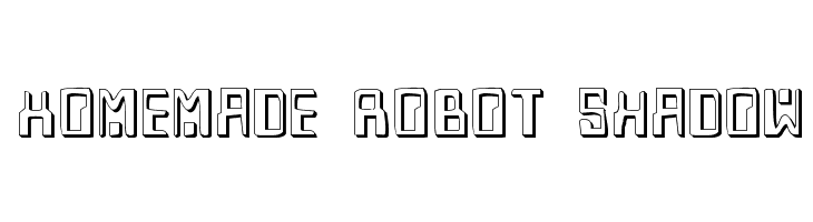 Homemade Robot Shadow  font caratteri gratis